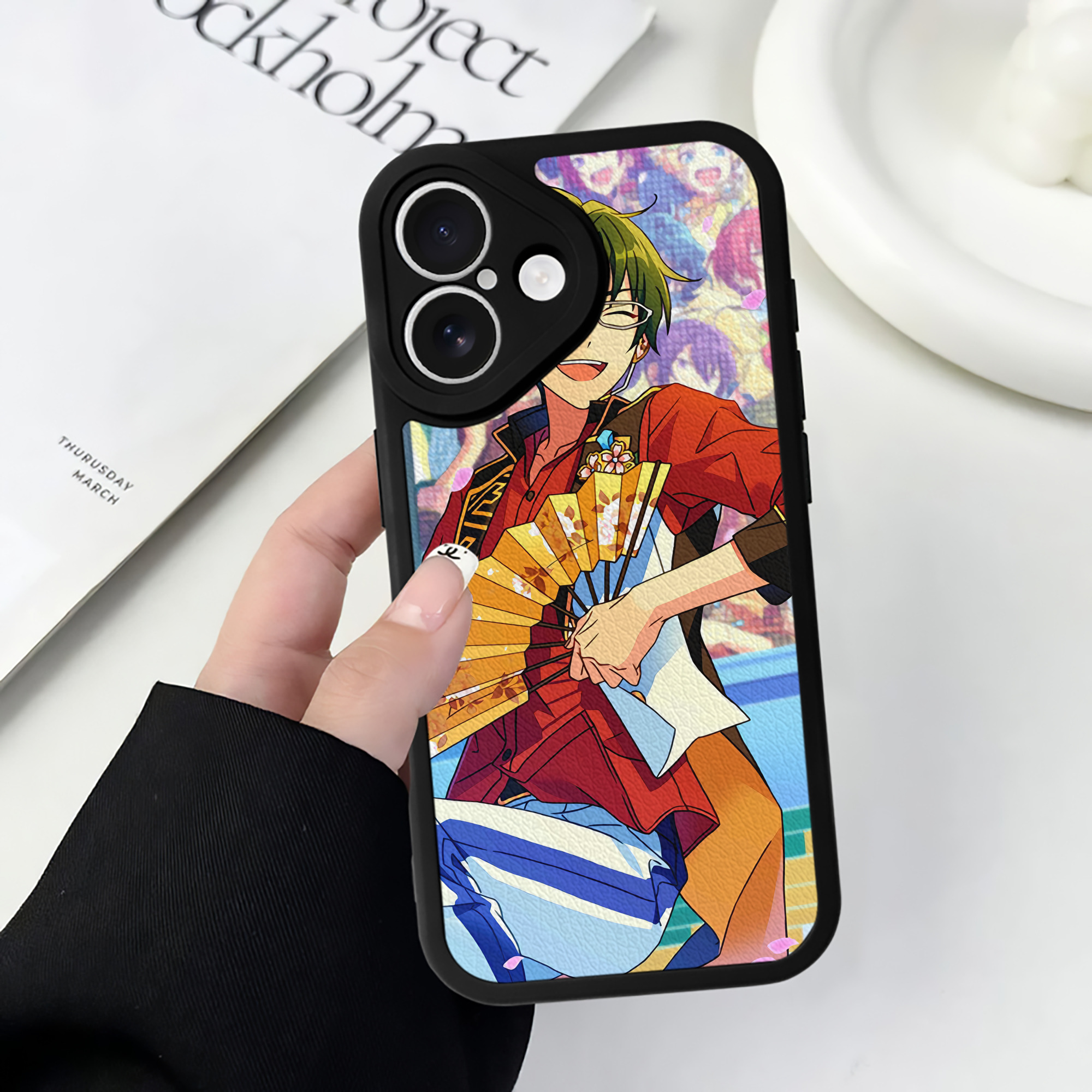 （画像用） あんさんぶるスターズ! Ensemble Stars 【iPhone 16シリーズ対応】シリコンスマホケース（レザー調） 材質：シリコン